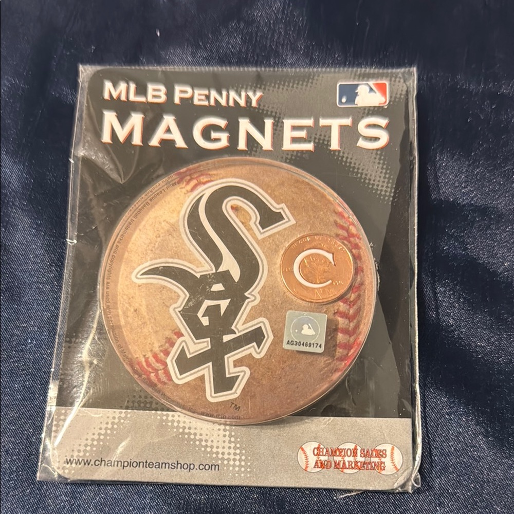 MLB Penny Magnets with SOX Team Logo